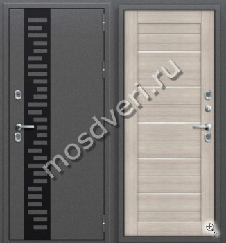Входная дверь утепленная с молдингом порошок и МДФ - купить от производителя Мосдвери Входная дверь утепленная с молдингом порошок и МДФ